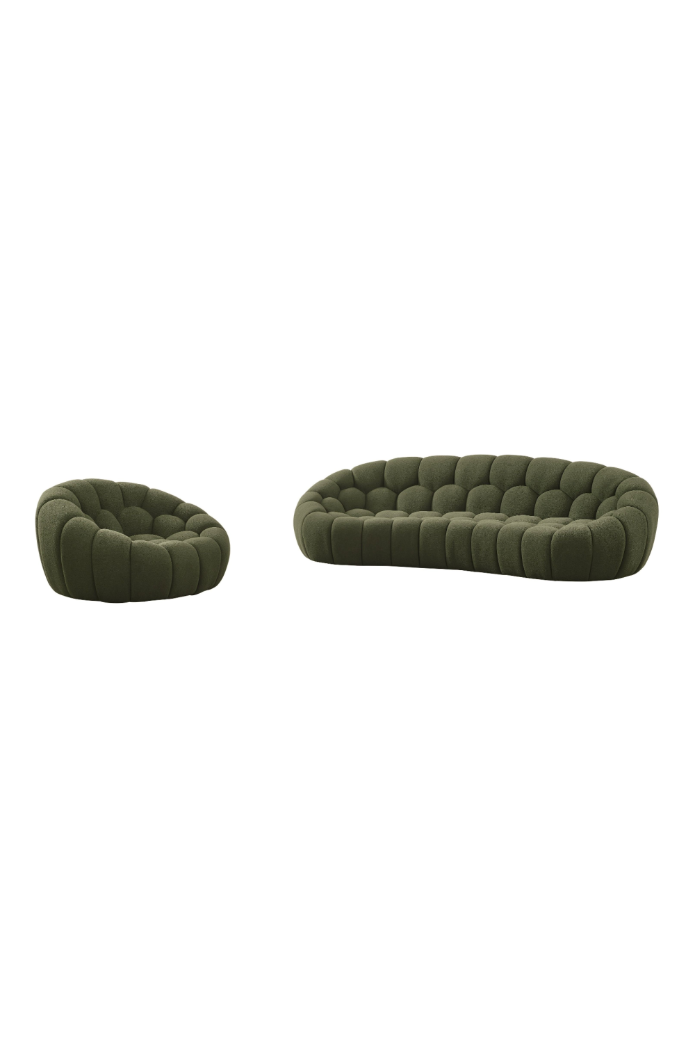 Green Tufted Sofa Set | OROA Modern Yolonda | Oroa.com