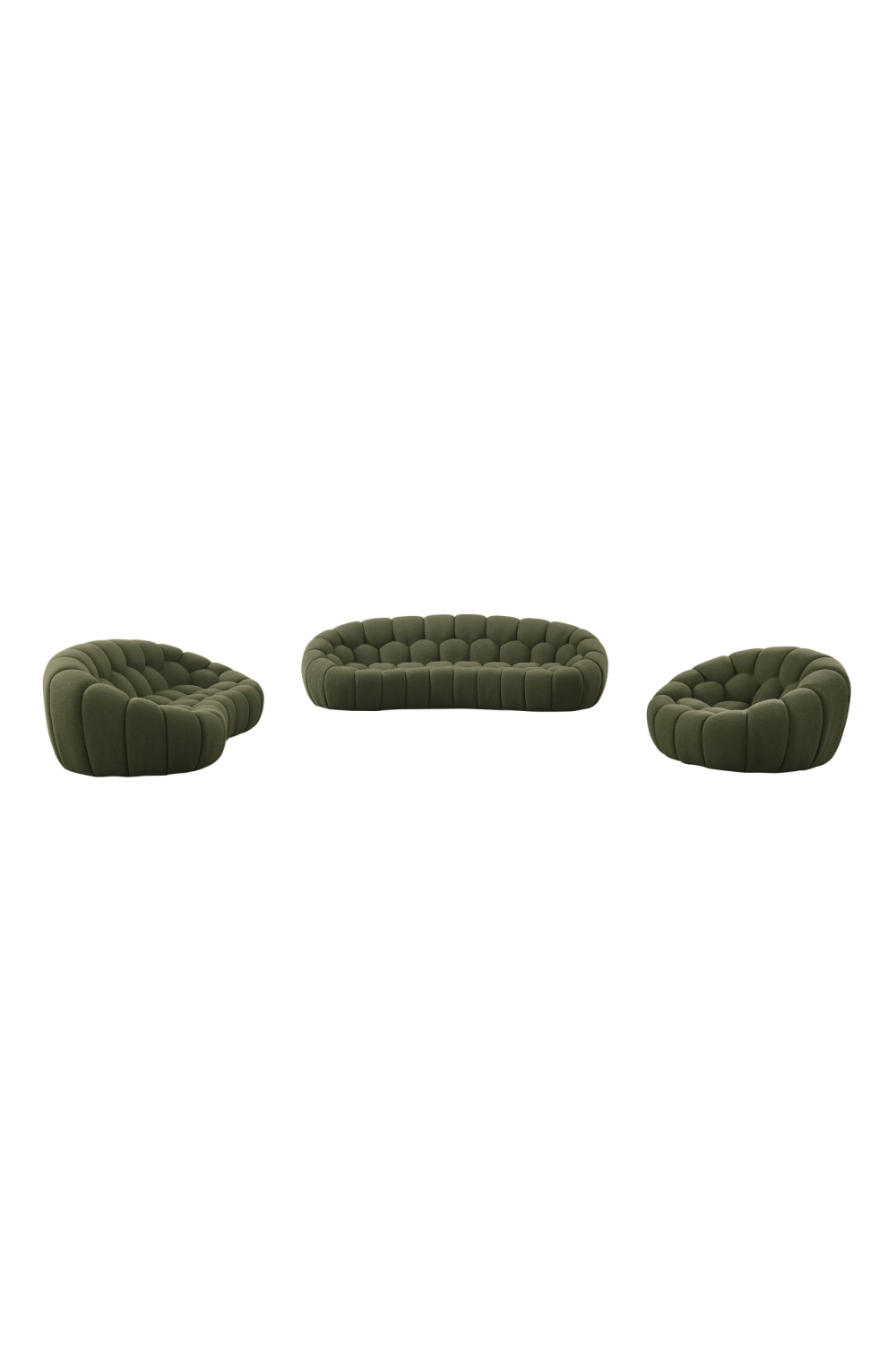 Green Tufted Sofa Set | Oroa.com