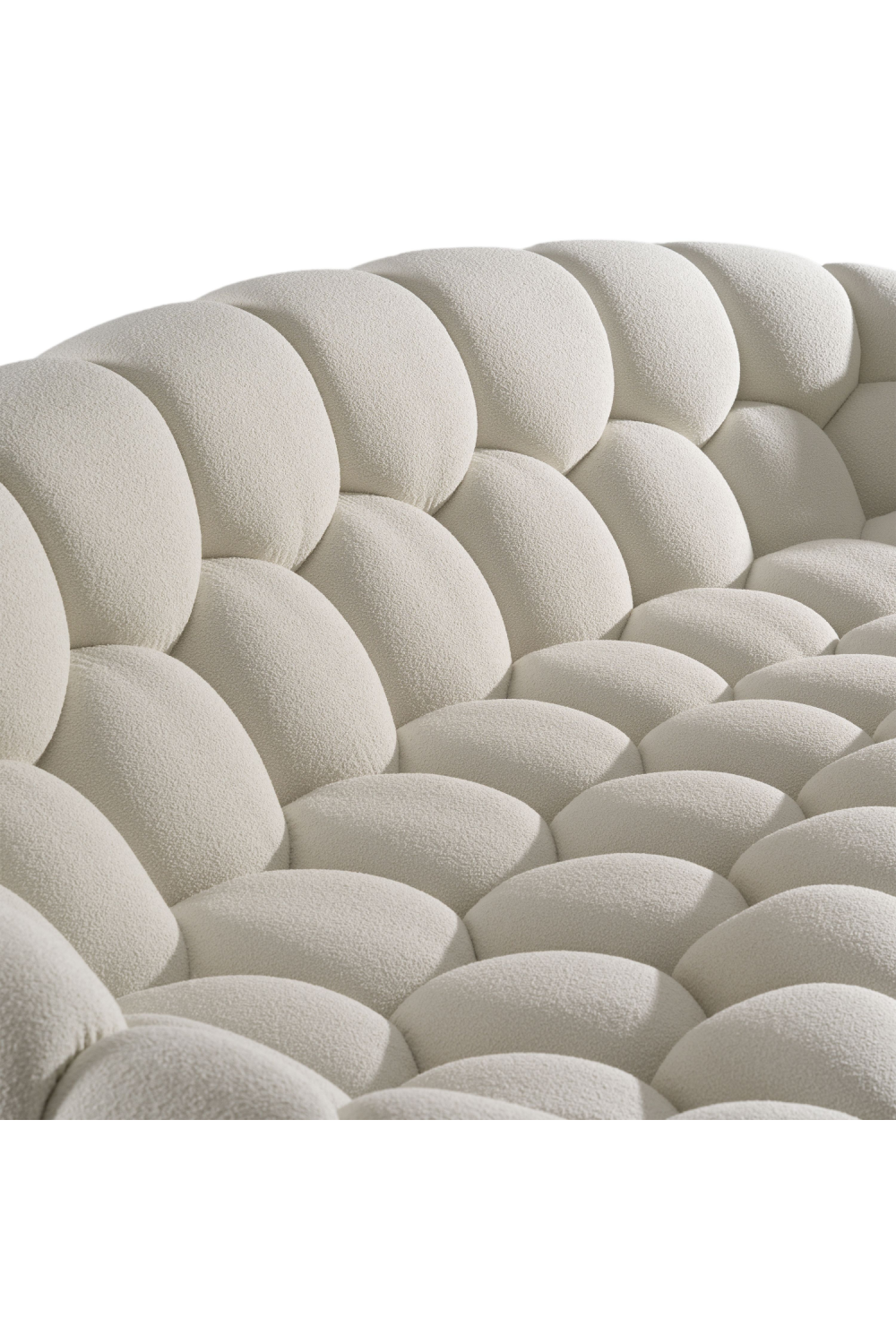 Hexagonal-Tufted Curved Sofa | Oroa.com