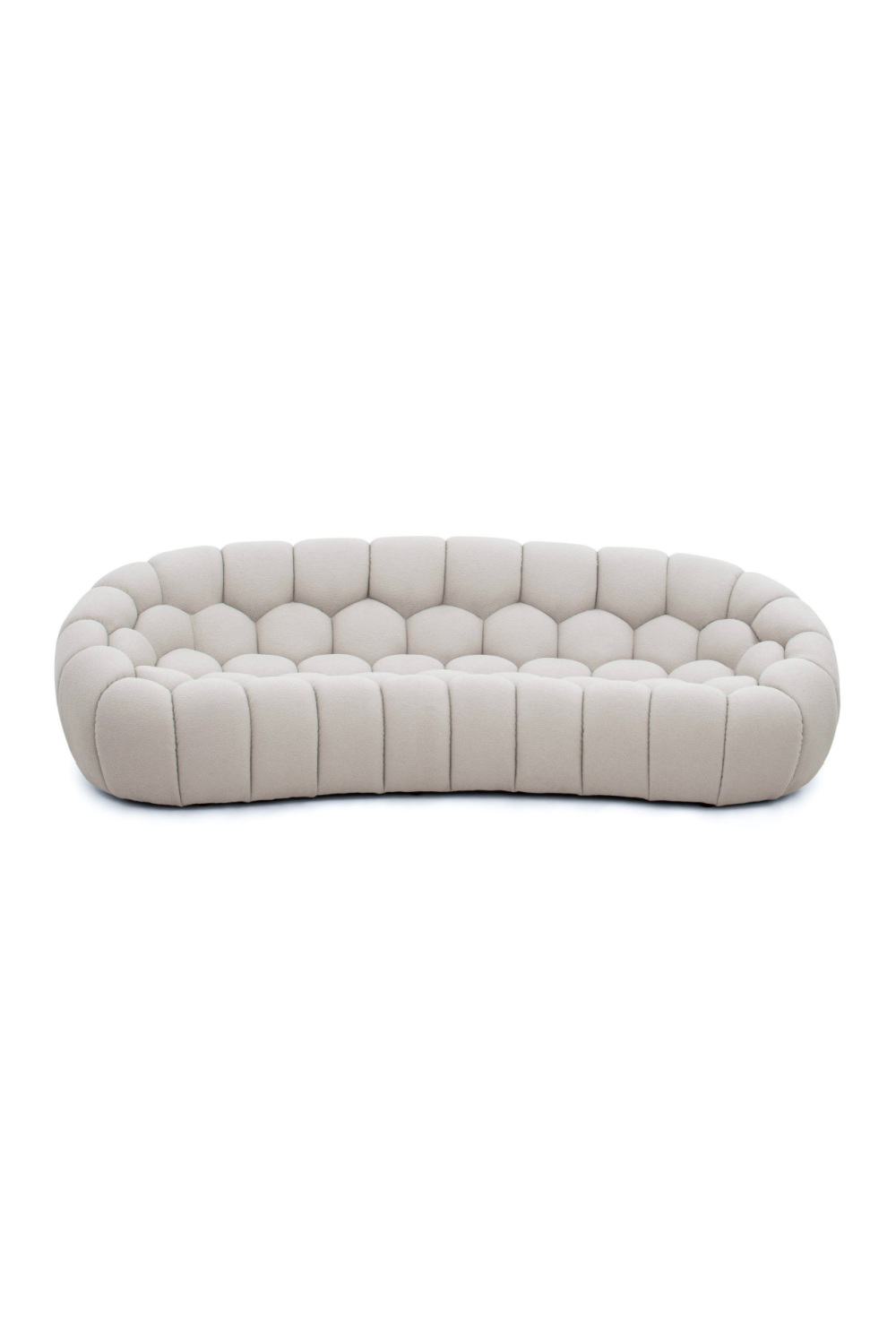 Hexagonal-Tufted Curved Sofa | Oroa.com
