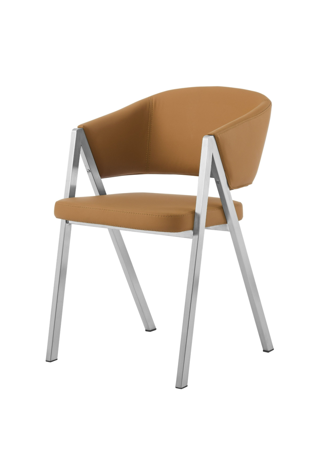 Curved Vegan Leather Dining Chairs (2) | OROA Modern Marcus | Oroa.com