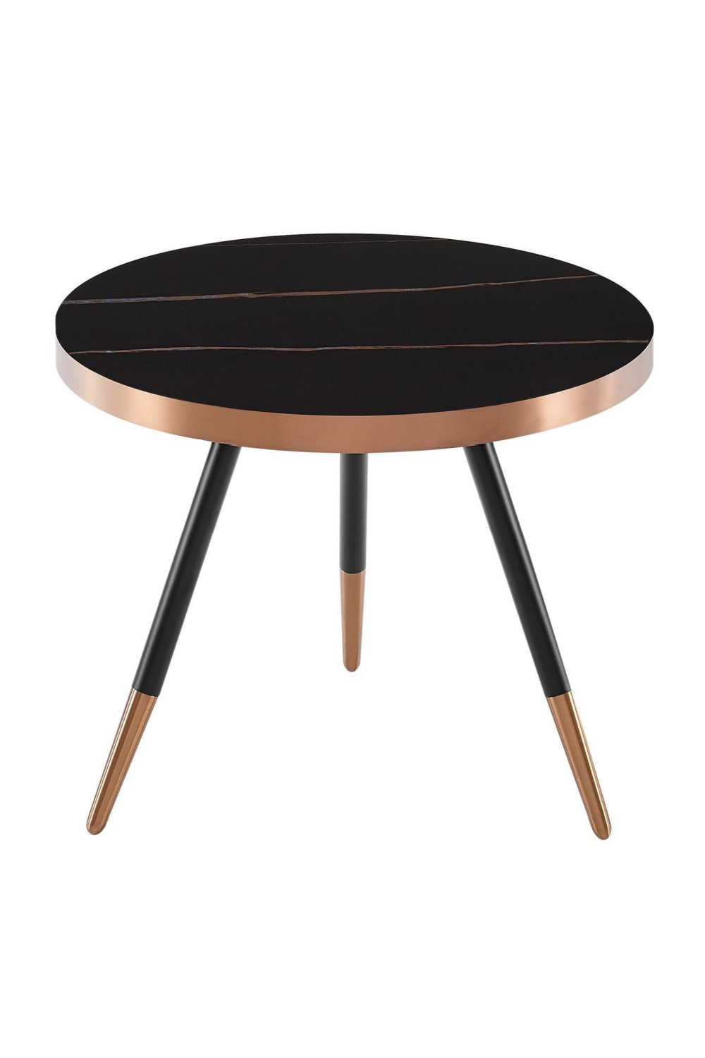 Round Black Ceramic Coffee Table S | OROA Modern Cayson | Oroa.com
