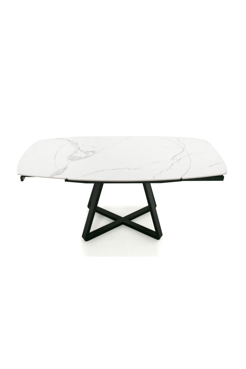 White Ceramic Extendable Dining Table | OROA Modern Cofrey | Oroa.com