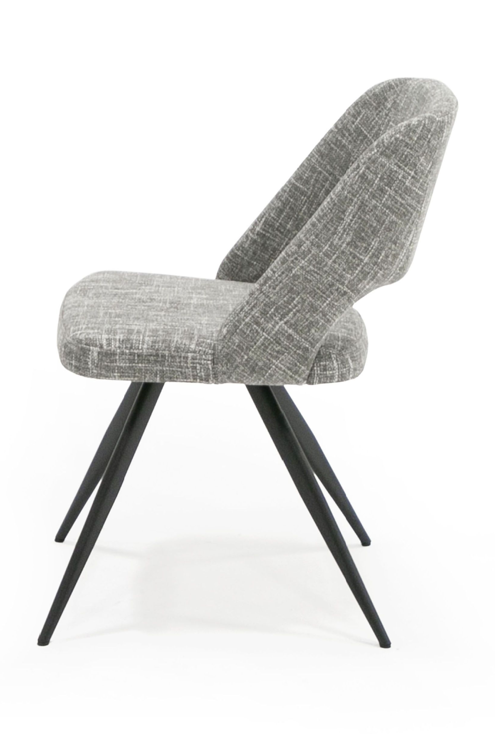 Cutout-Back Gray Dining Chairs (2) | OROA Modern Palmer | Oroa.com