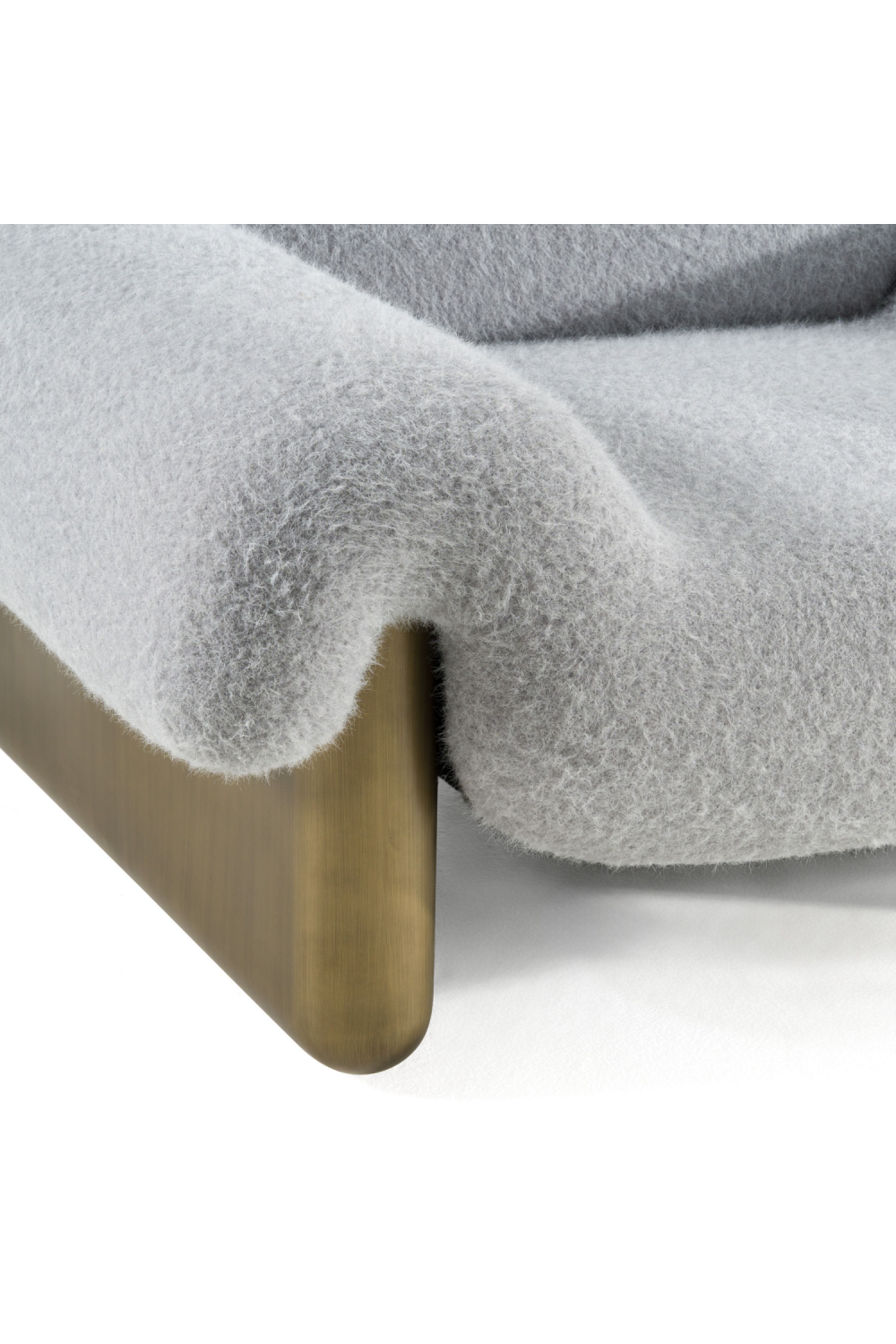 Gray Rounded Arm Accent Chair | OROA Modern Imagine | Oroa.com