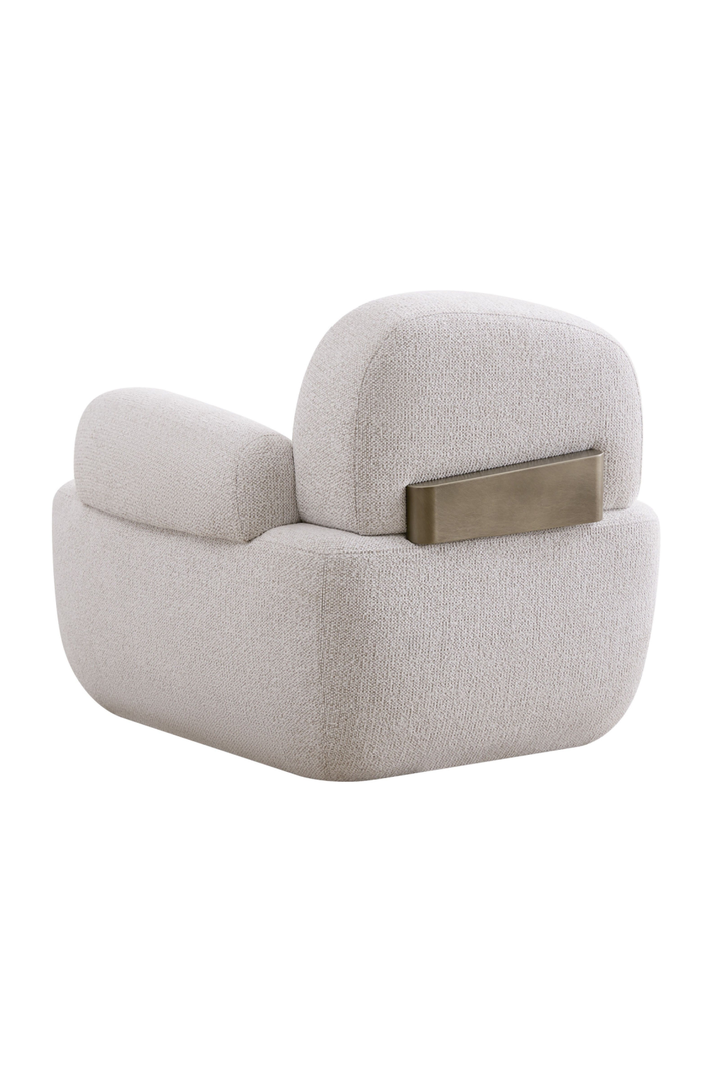 White Right-Armed Accent Chair | OROA Modern Rainier | Oroa.com