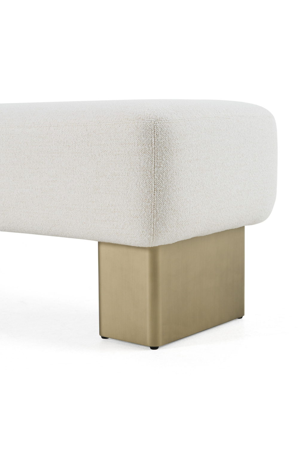 White Fabric Bench | OROA Modern Triumph | Oroa.com