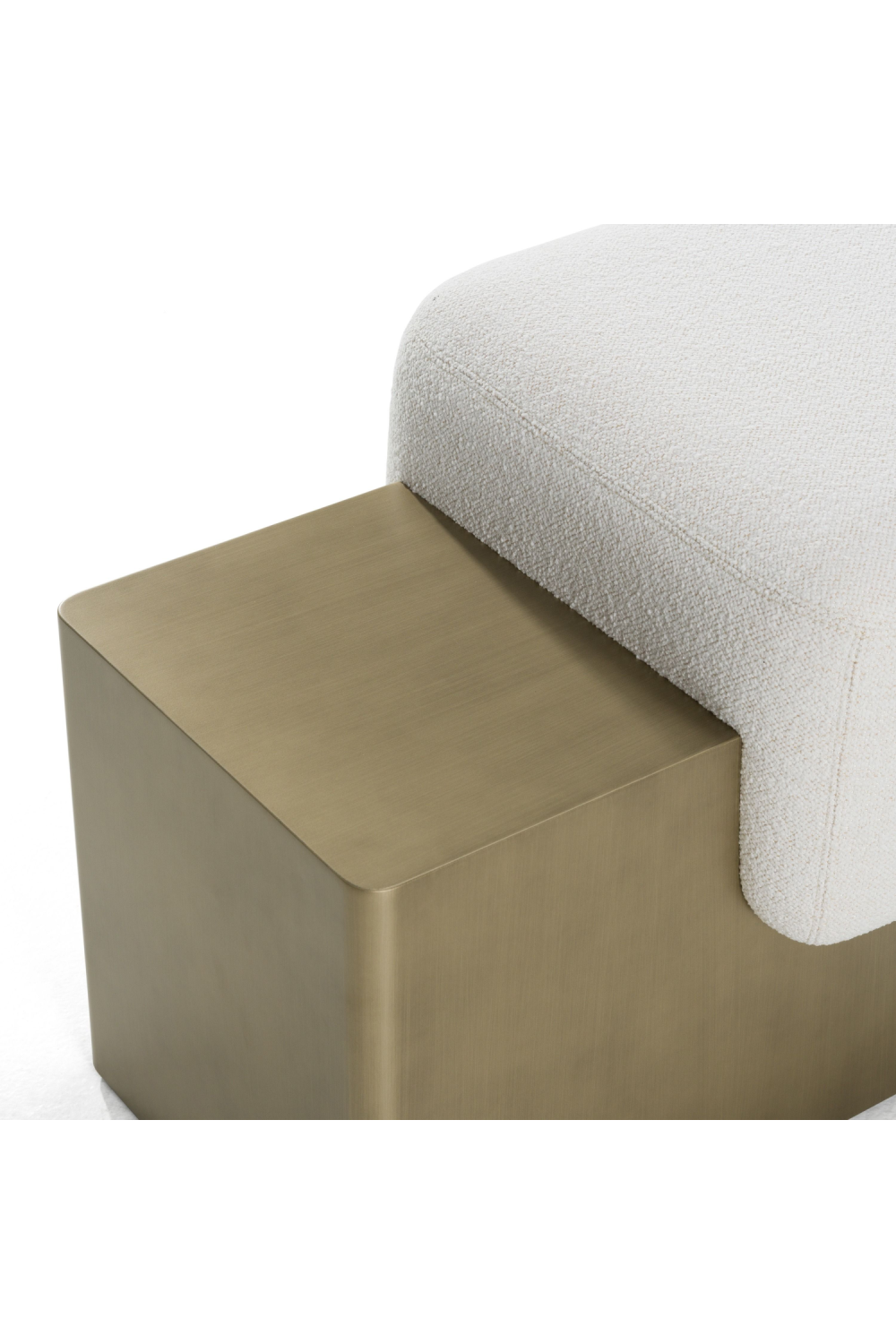 White Fabric Bench | OROA Modern Triumph | Oroa.com
