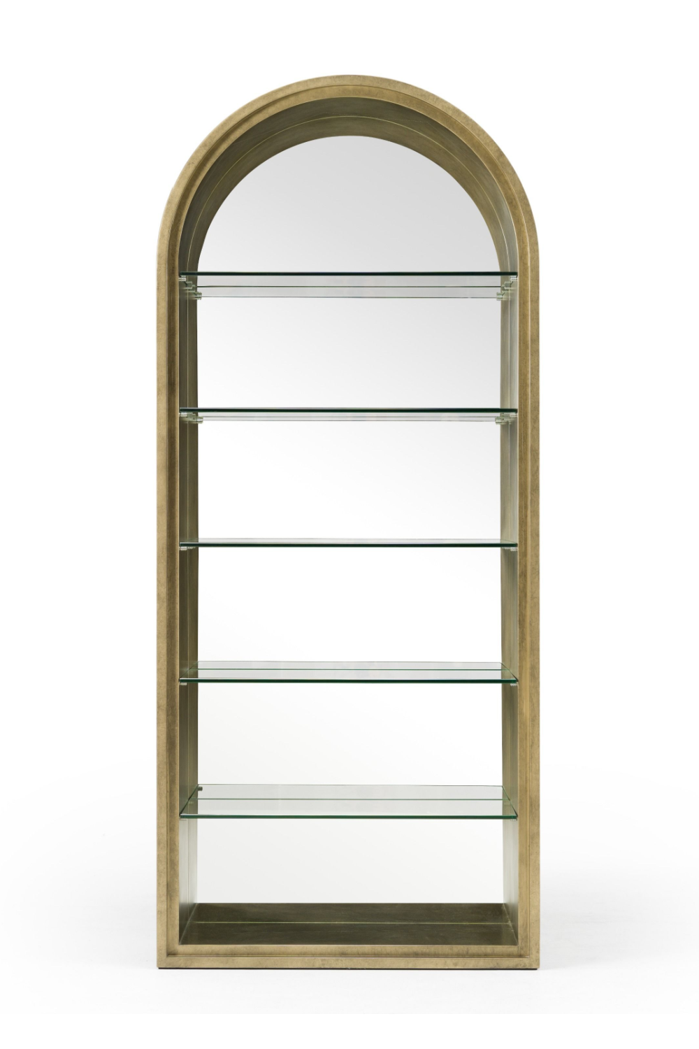 Antique Brass Arched Bookcase | OROA Modern Poise | Oroa.com