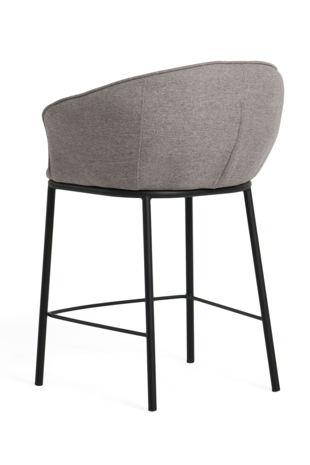 Gray Curved Counter Stool | Oroa.com