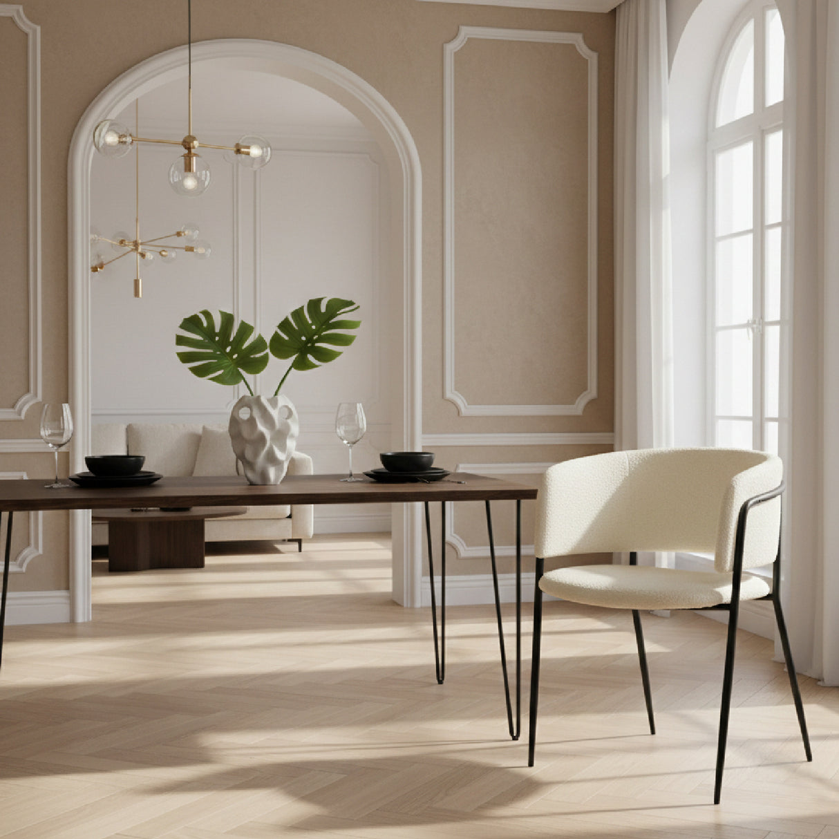 White Dining Chair Set (2) | Oroa.com
