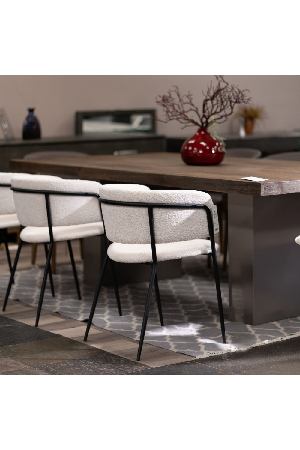 White Curved Dining Chairs (2) | OROA Modern Marlynn | Oroa.com