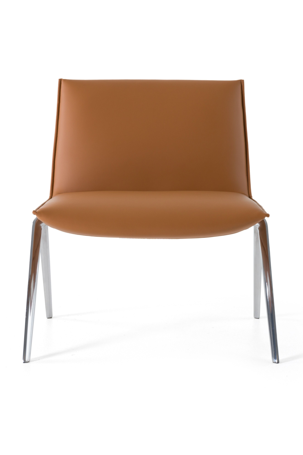 Brown Vegan Leather Accent Chair | OROA Modern Cedric | Oroa.com