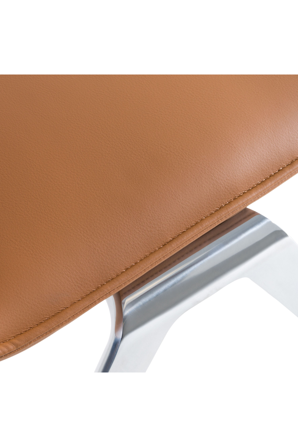 Brown Vegan Leather Accent Chair | OROA Modern Cedric | Oroa.com