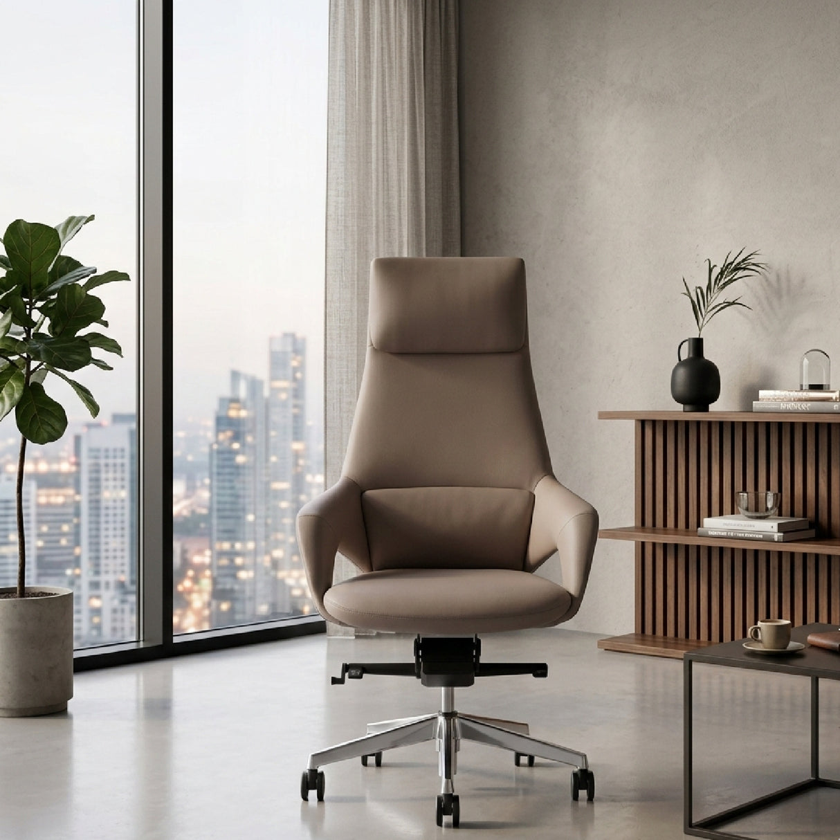 High-Back Leather Office Chair | OROA Modern Prost | Oroa.com