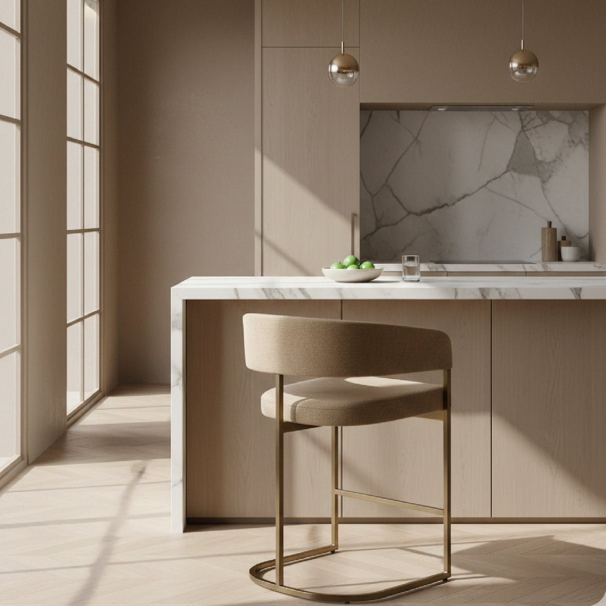 Bucket Seat Counter Chair | OROA Modern Sebastian