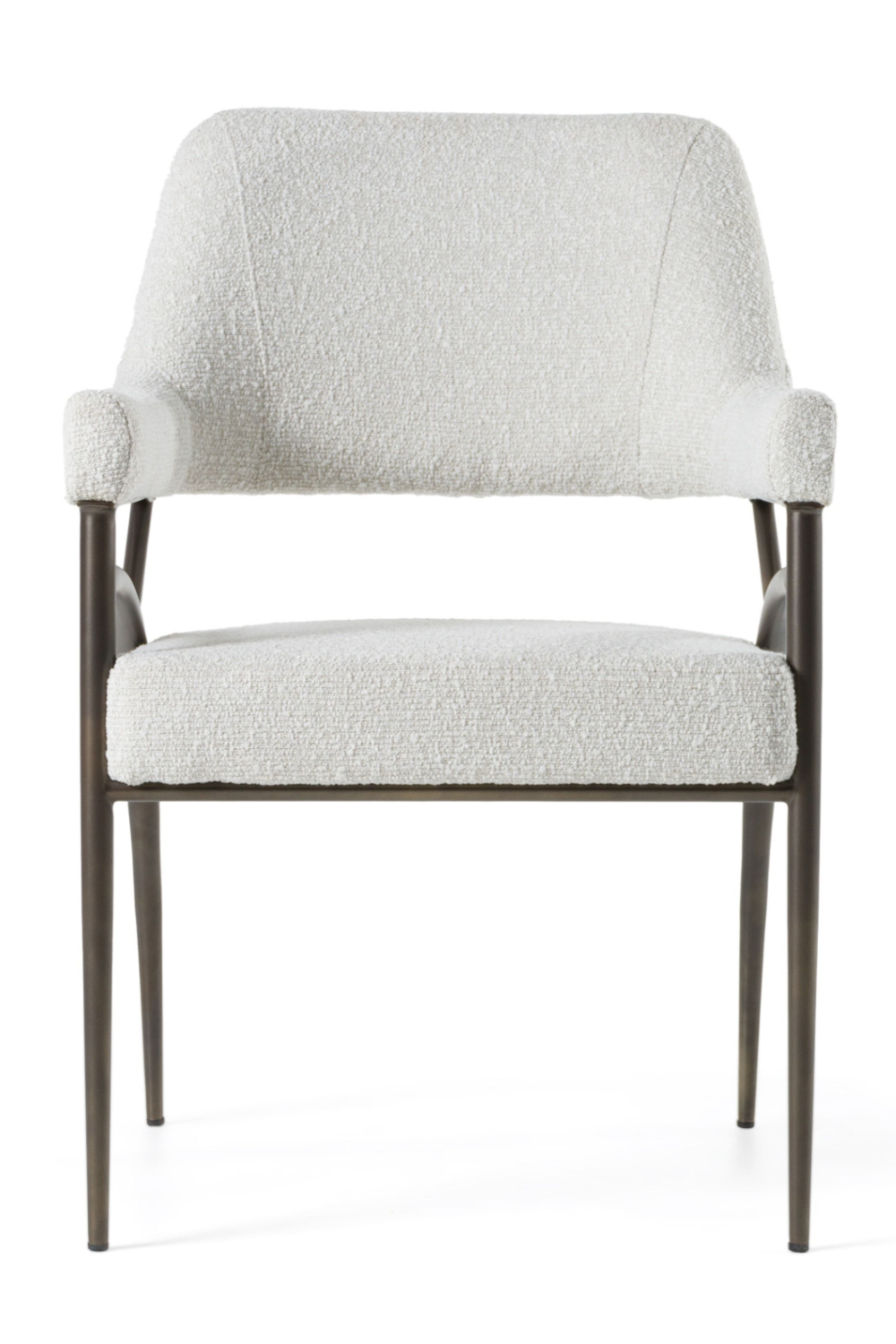 Bronze Framed White Dining Chair | OROA Modern Betty | Oroa.com