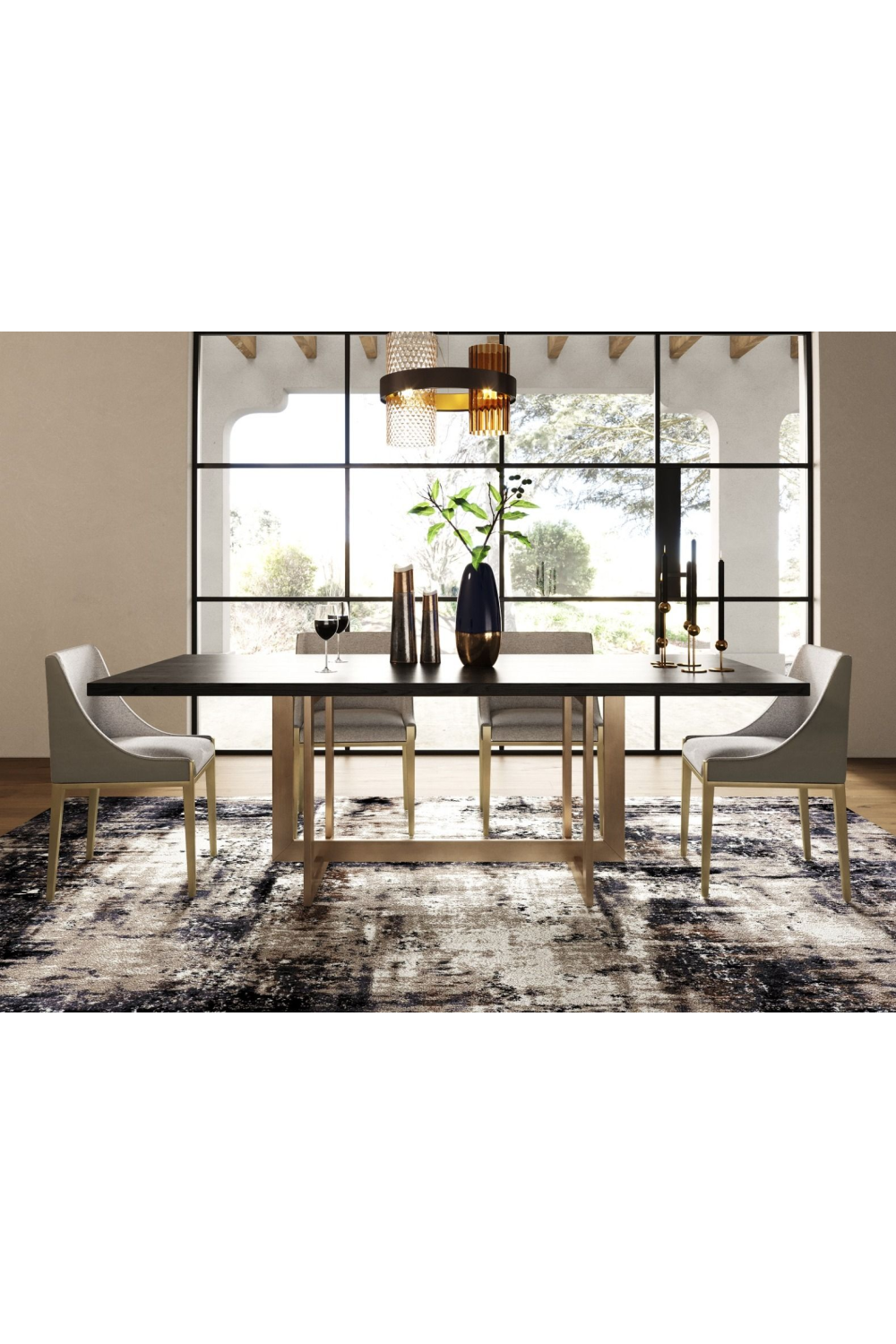 Gray Upholstered Dining Chair | Oroa.com
