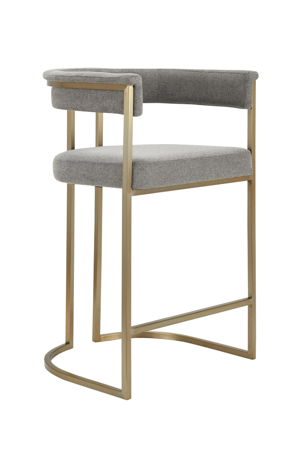 Gray Curved Counter Chair | OROA Modern Byron | Oroa.com