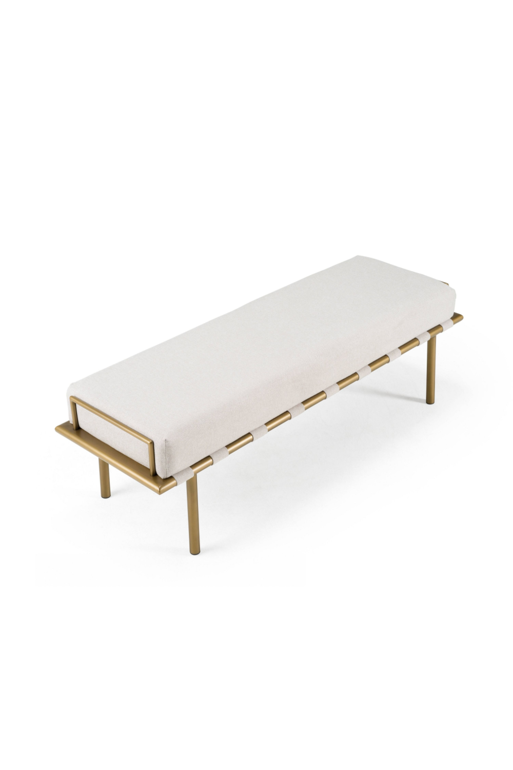 Beige Fabric Dining Bench | OROA Modern Hathaway | Oroa.com