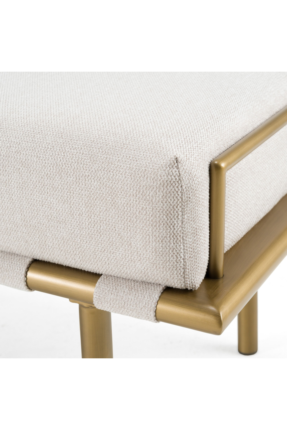 Beige Fabric Dining Bench | OROA Modern Hathaway | Oroa.com