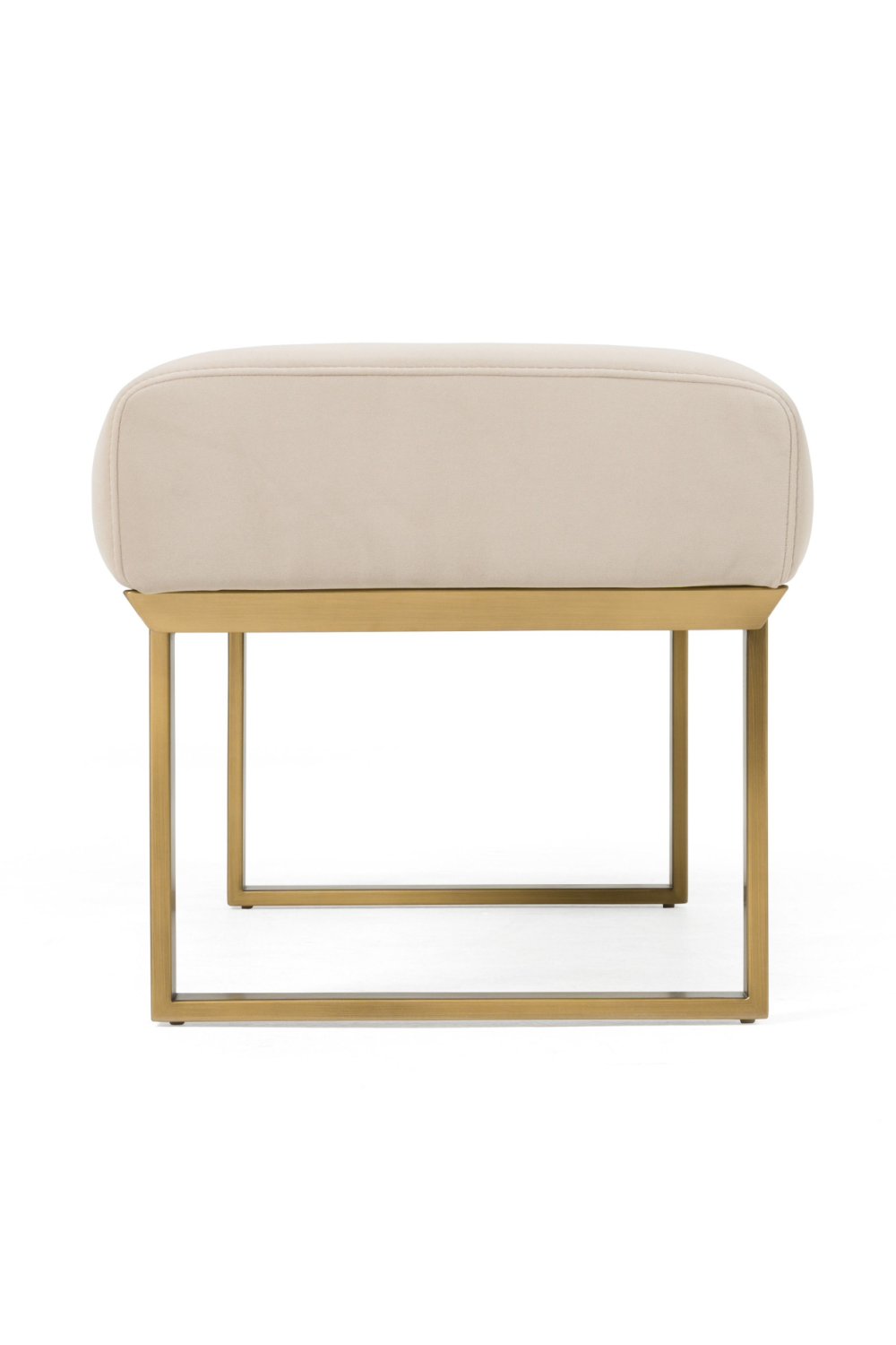 Beige Channeled Dining Bench | Oroa.com