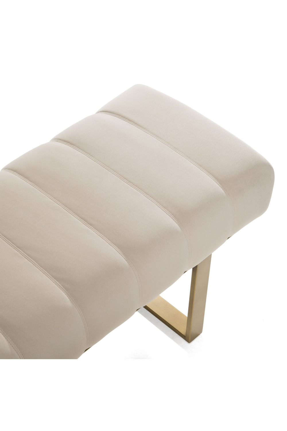 Beige Channeled Dining Bench | Oroa.com