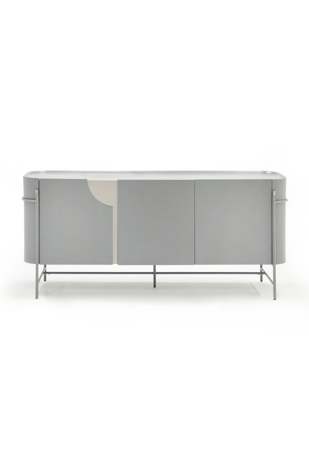 Matte Gray 3-Door Sideboard | OROA Modern Hadler | Oroa.com
