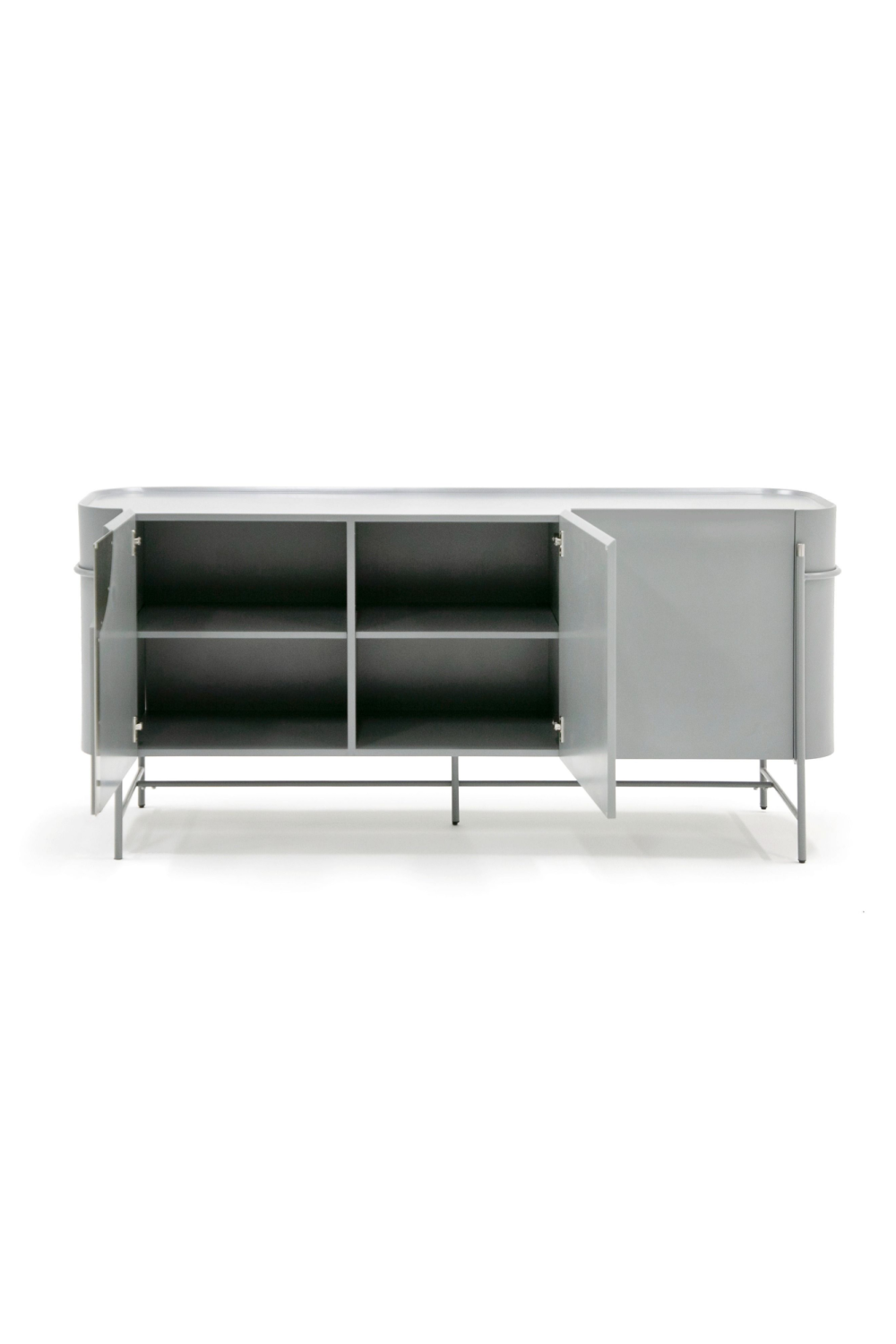 Matte Gray 3-Door Sideboard | Oroa.com