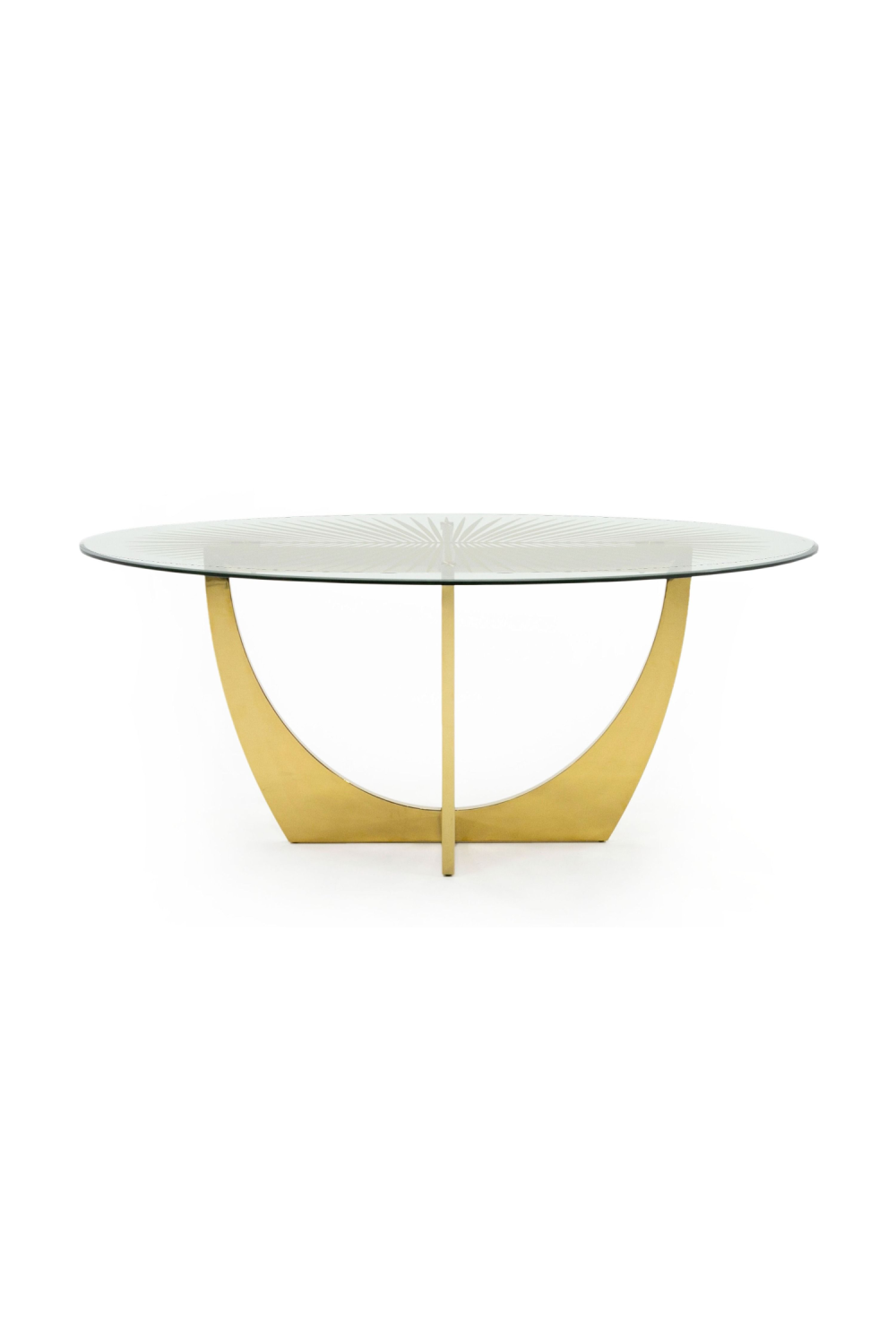 Gold Leaf Oval Dining Table | OROA Modern Chambers | Oroa.com