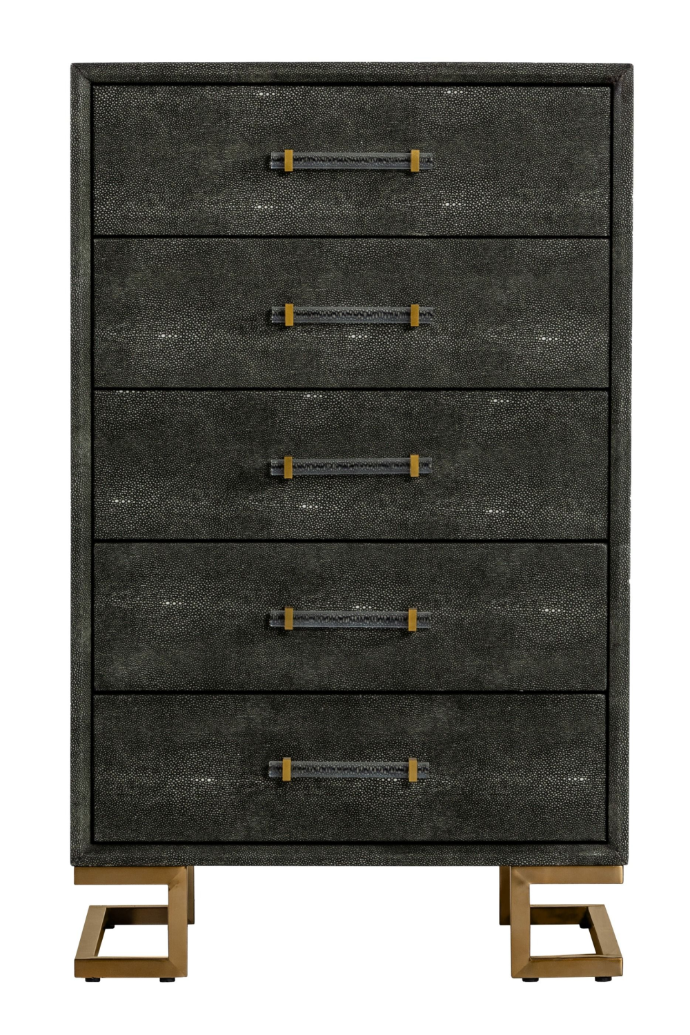 Gray Shagreen 5-Drawer Chest | OROA Modern Howard | Oroa.com