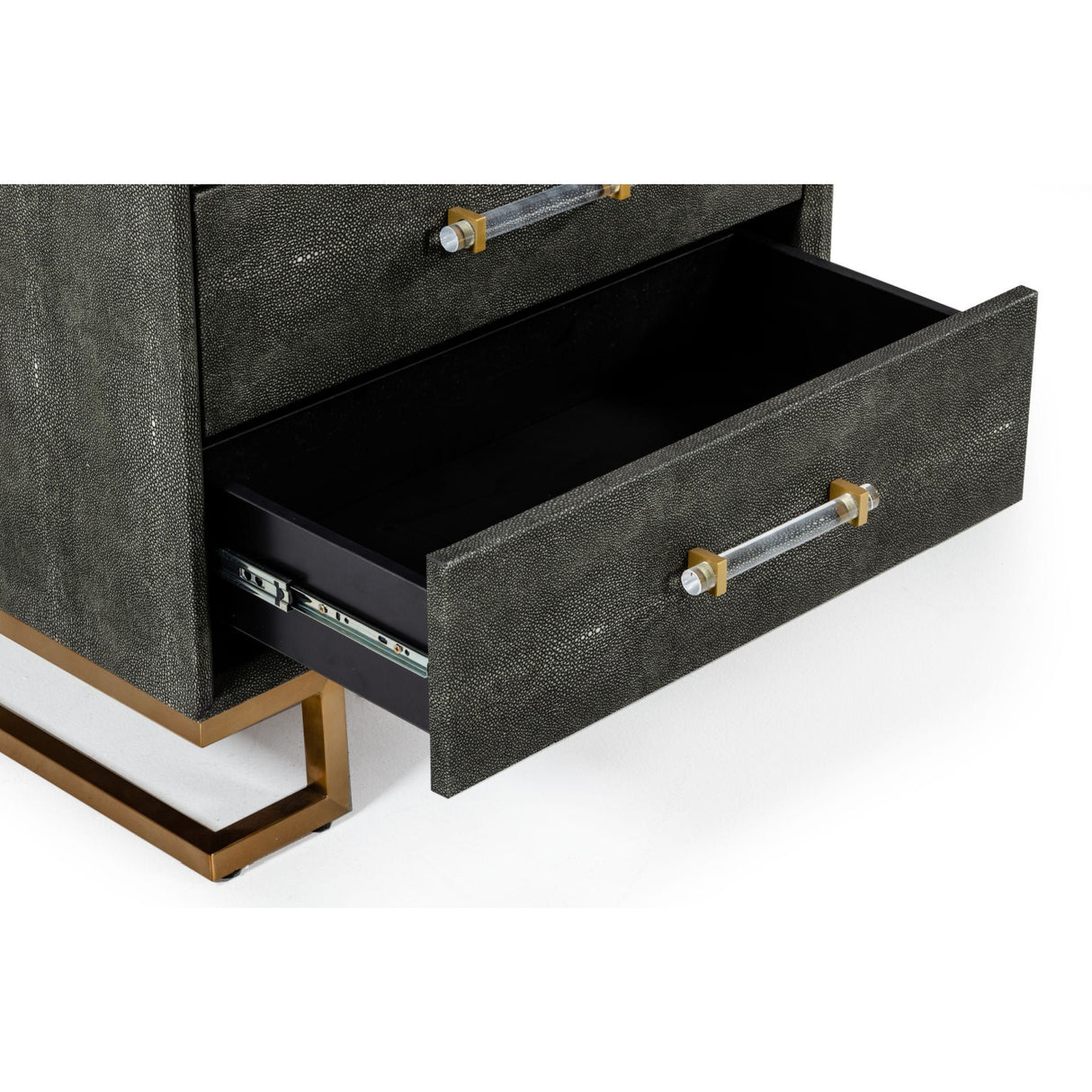 Gray Shagreen 5-Drawer Chest | Oroa.com