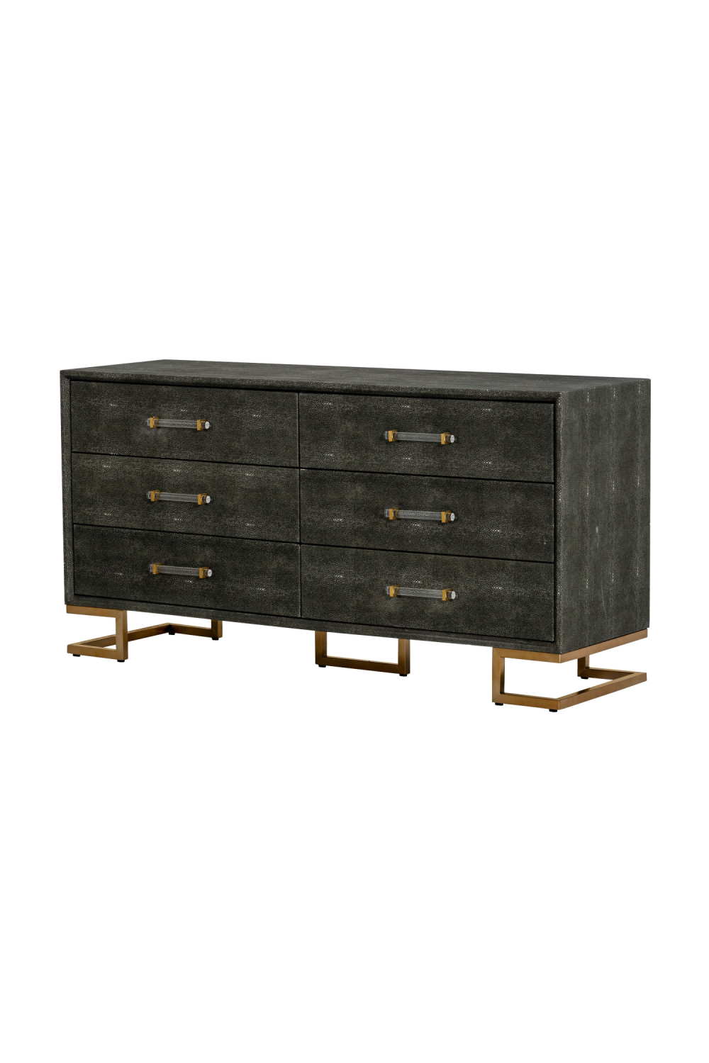 Gray Shagreen 6-Drawer Dresser | OROA Modern Howard | Oroa.com