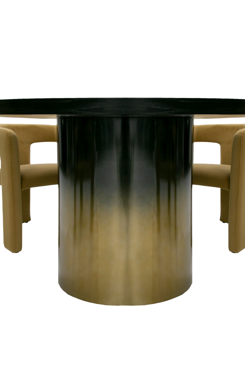 Black Ash Round Dining Table | OROA Modern Elmira | Oroa.com