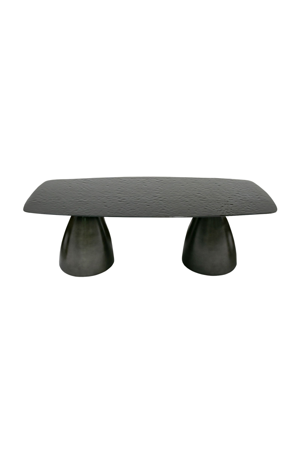 Black Wave Glass Dining Table | OROA Modern Calexico | Oroa.com