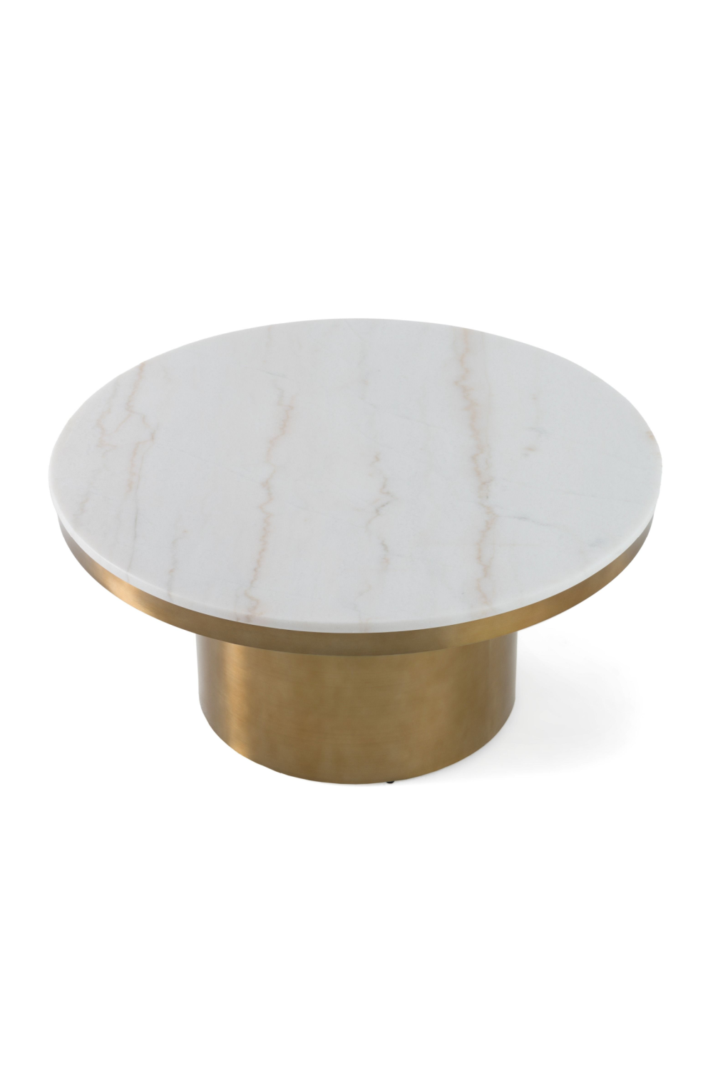 White and Gold Coffee Table | OROA Modern Rocky | Oroa.com