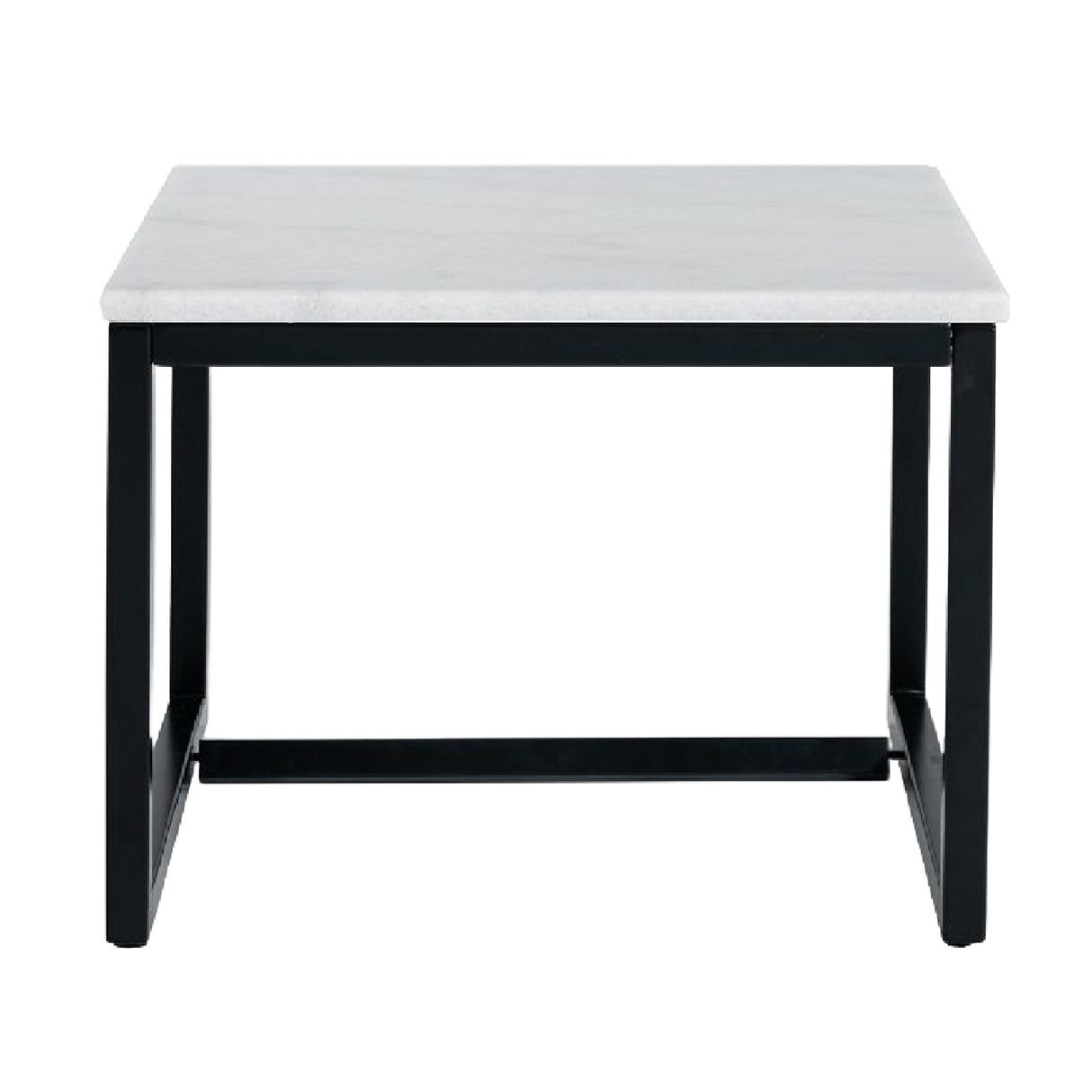 Square White Marble End Table | Oroa.com