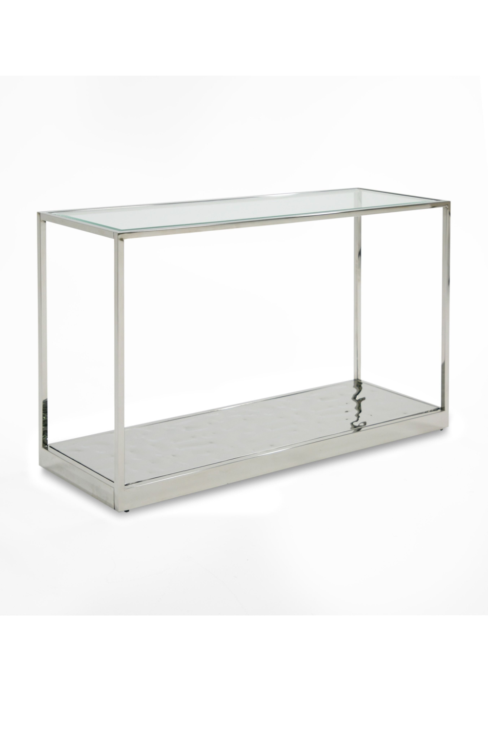 Clear Wave Glass Console Table | OROA Modern Braxton | Oroa.com