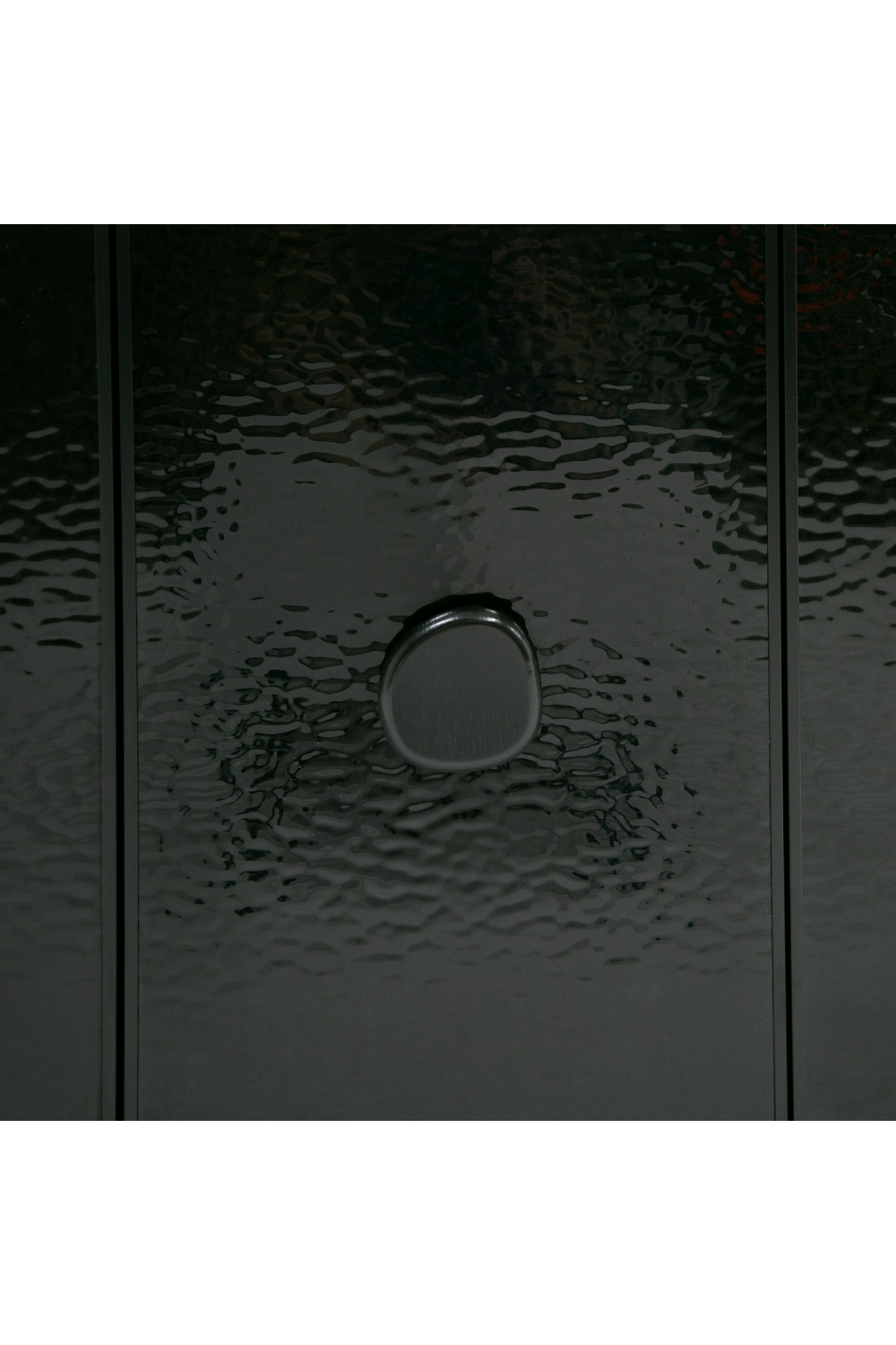 Black Wave Glass 4-Door Sideboard | Oroa.com