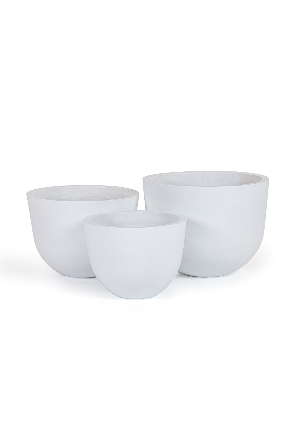 White Concrete Planter Set (3) | OROA Modern Goliad | Oroa.com