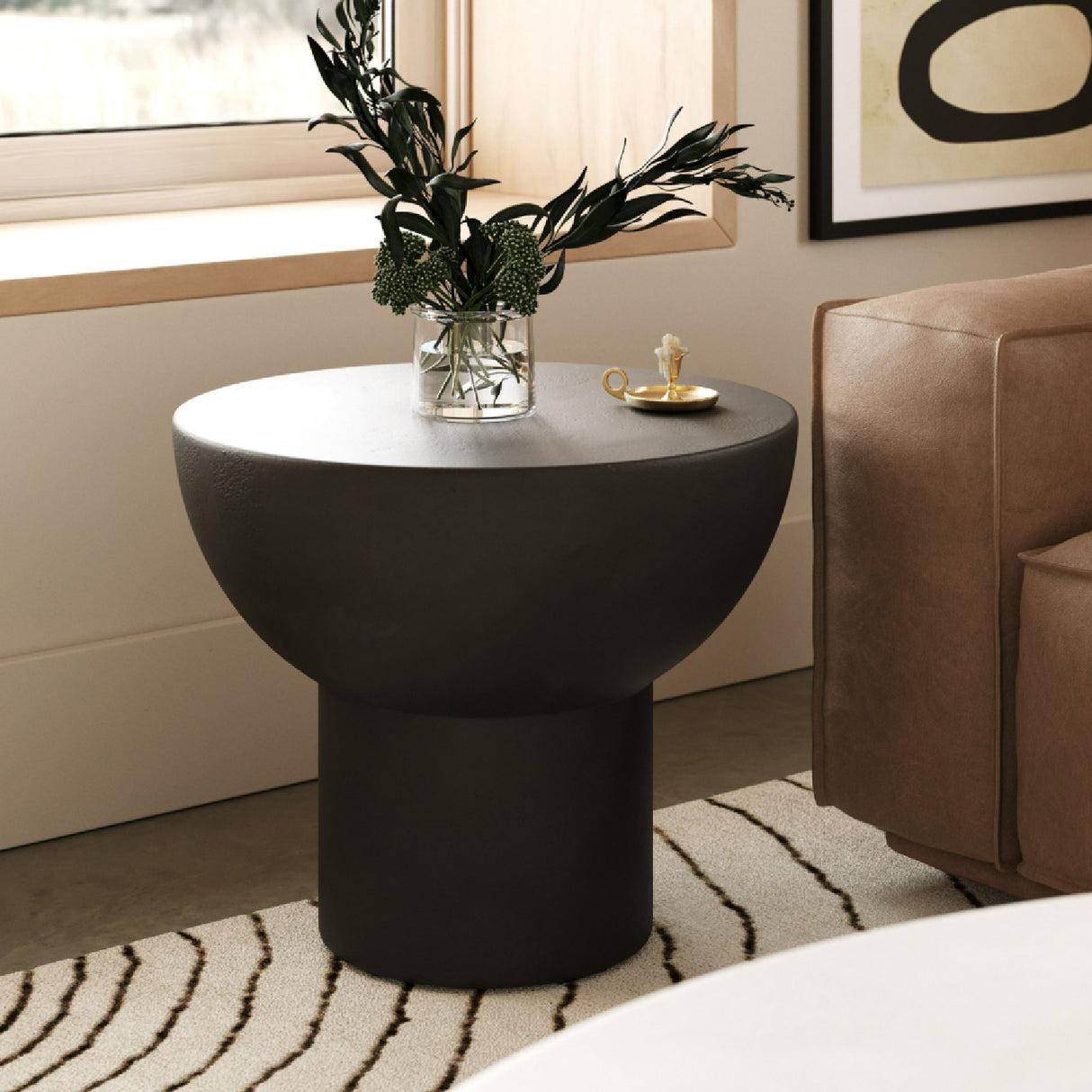 Round Terrazzo End Table | Oroa.com