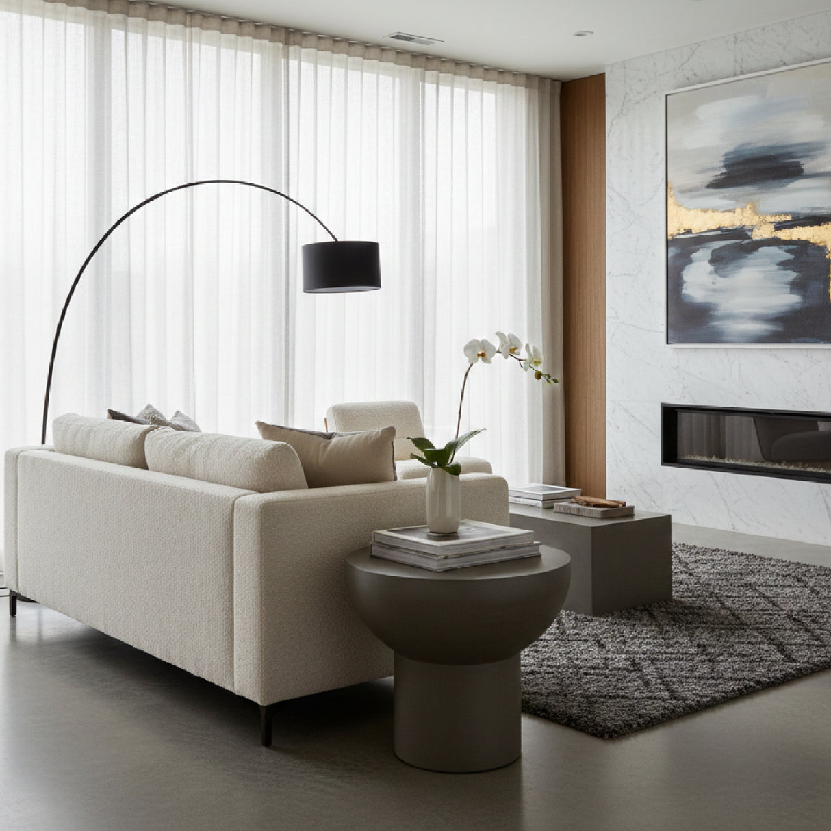Round Terrazzo End Table | Oroa.com