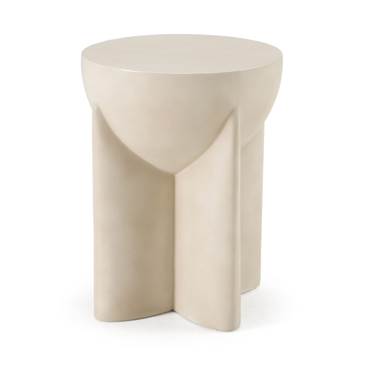 Concrete Round End Table | Oroa.com