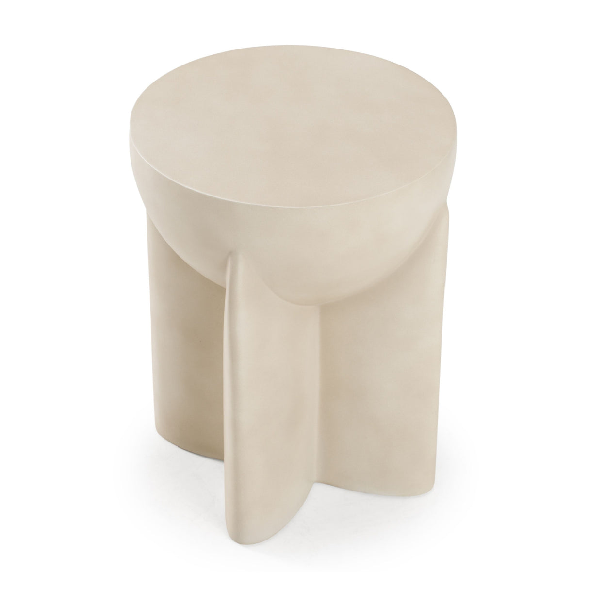 Concrete Round End Table | Oroa.com