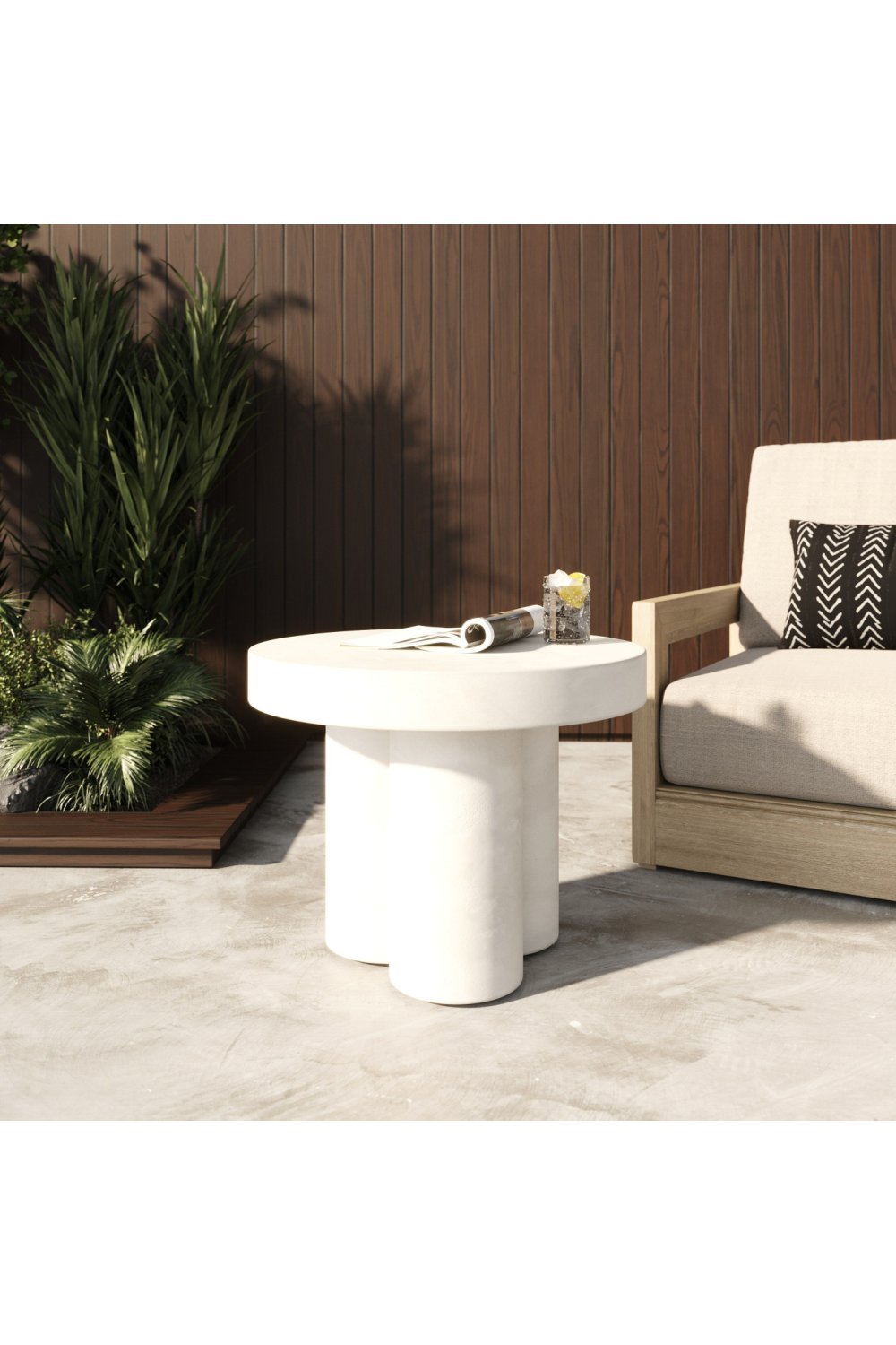 Concrete Round Coffee Table | Oroa.com