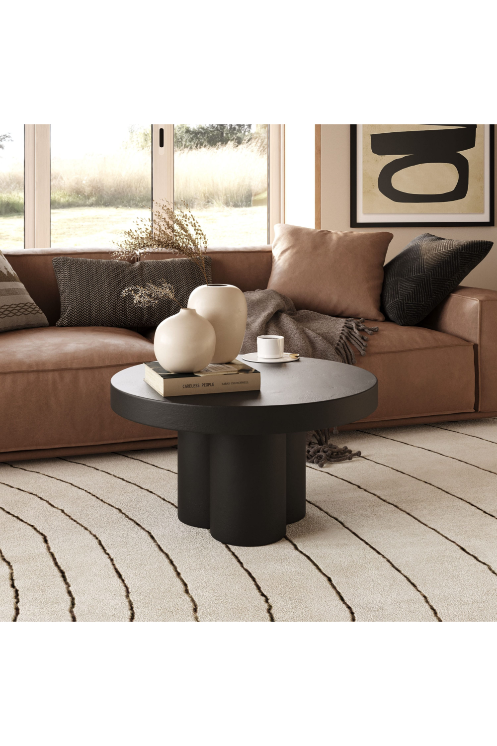 Concrete Round Coffee Table | Oroa.com