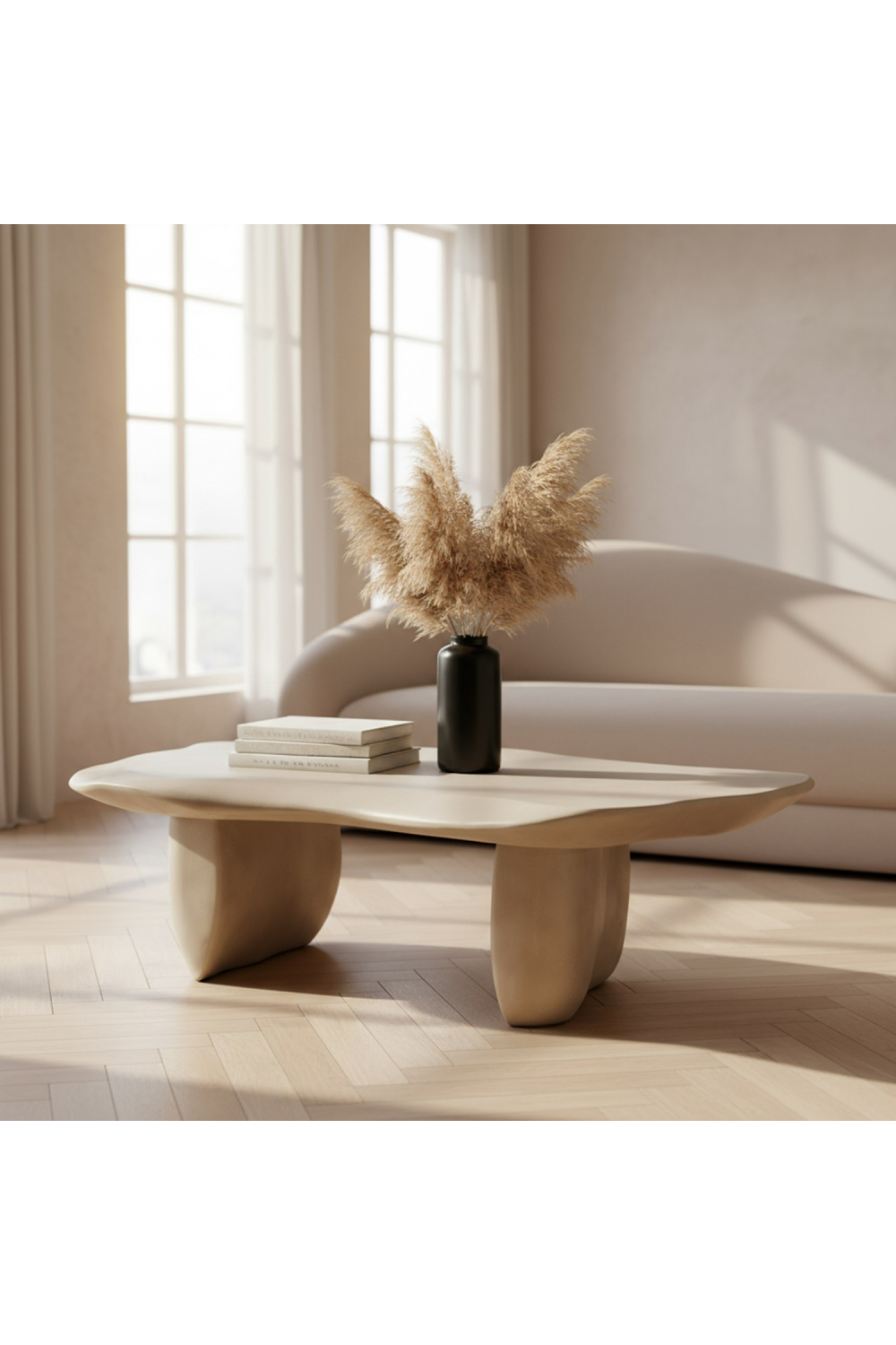 Free-form Concrete Coffee Table | Oroa.com