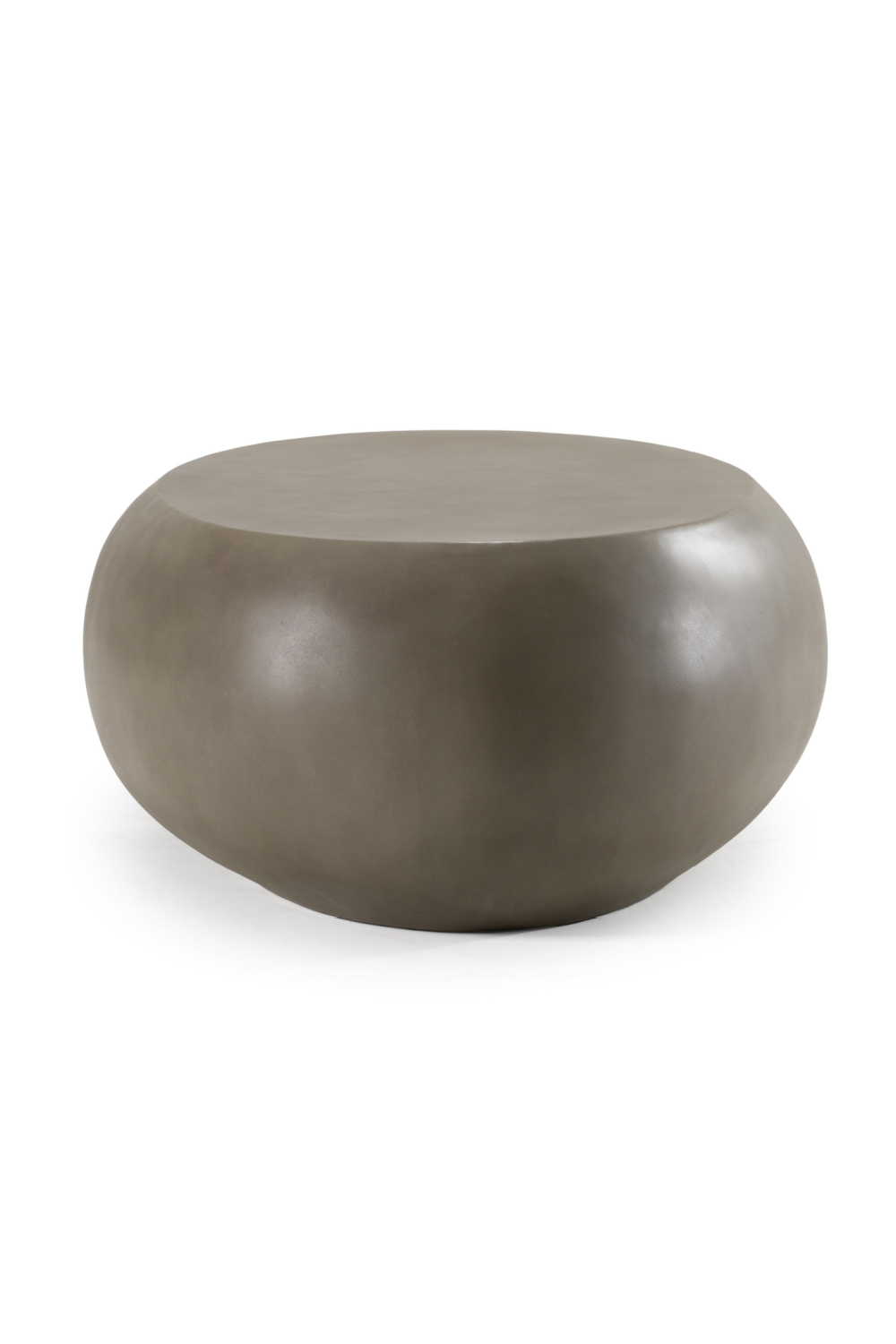 Gray Concrete Oval Coffee Table L | Oroa.com