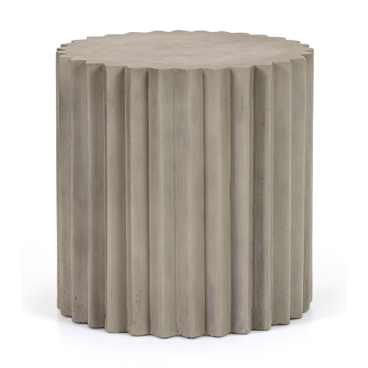 Ribbed Cylindrical End Table | Oroa.com