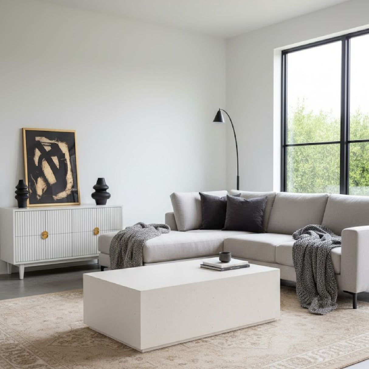 Terrazzo Concrete Coffee Table | Oroa.com